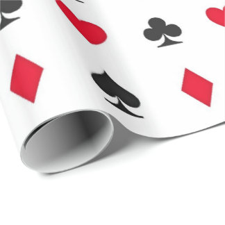 Spielkarte-Anzugs-Muster Geschenkpapier