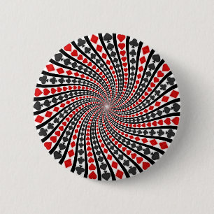 Spielkarte-Anzugs-Spirale: Button