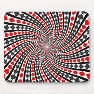 Spielkarte-Anzugs-Spirale: Kundenspezifisches Mousepad
