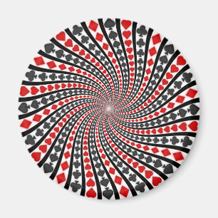 Spielkarte-Anzugs-Spirale: Magnet