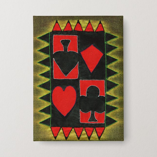 Spielkarte Button (Vorderseite)