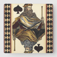 Spielkarte des Königs der Spades durch das Vision