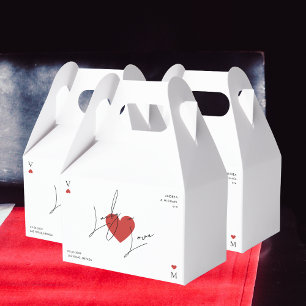 Spielkarte Herz Casino Nevada Vegas Hochzeit Geschenkschachtel