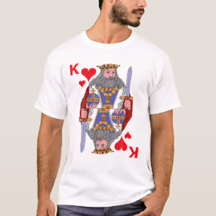 Spielkarte King Heart Card Kostüm Extravagantes K T-Shirt