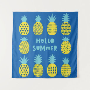 Spielkarte mit Ananas. Wandteppich