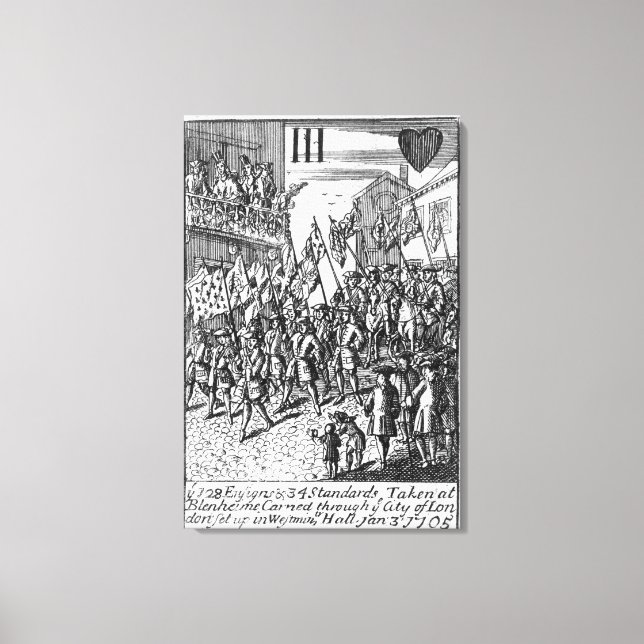 Spielkarte mit den Zeichen Leinwanddruck (Vorderseite)