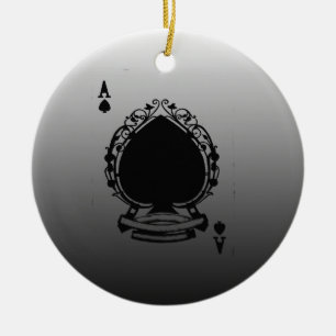 Spielkarte mit Steigung Keramik Ornament
