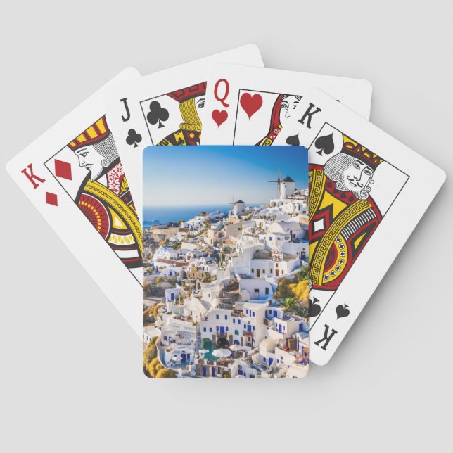 Spielkarte Santorini (Rückseite)