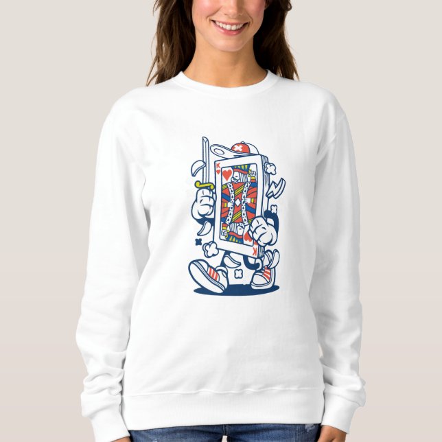 Spielkarte Sweatshirt (Vorderseite)