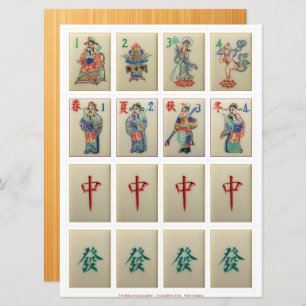 Spielkarten (1) - Blume, Jahreszeiten, Drachen Einladung