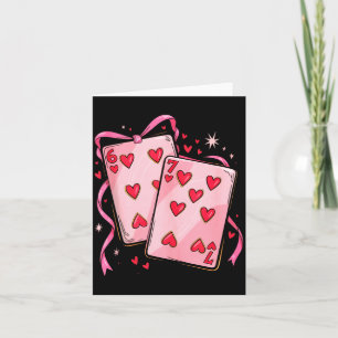 Spielkarten 6 7 Von Herzen 67 Sechs Sieben Bogen V Karte