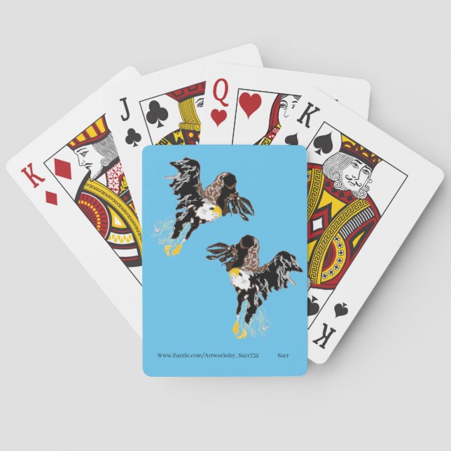 SPIELKARTEN: AMERIKANISCHER BALD EAGLE SPIELKARTEN (Rückseite)