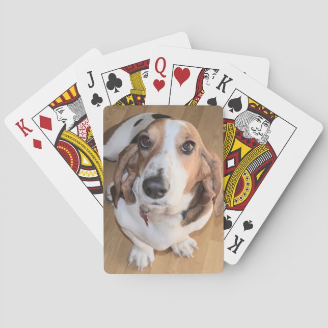 Spielkarten Basset Hounds (Rückseite)