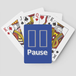 Spielkarten-Deck Blau Pause Spielkarten