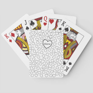 Spielkarten-Deck Färbung Herzen Spielkarten