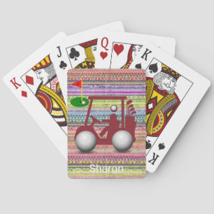 Spielkarten Deck Golfbälle Golf