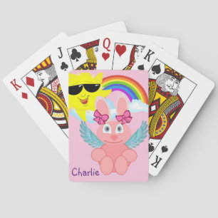 Spielkarten-Deck Hase Regenbogen Sonne Spielkarten