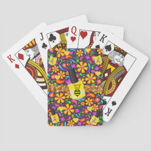 Spielkarten Deck Hummel Floral Gelb Polnisch