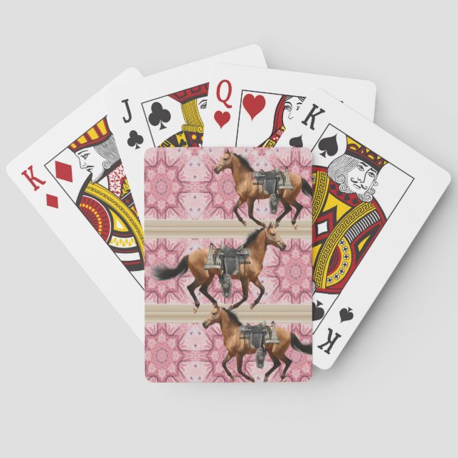 Spielkarten Deck Pferde (Rückseite)