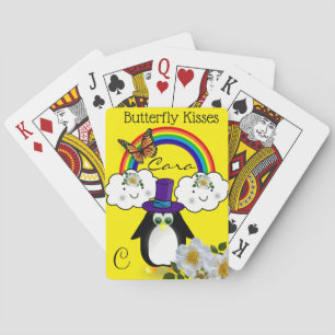 Spielkarten Deck Pinguin Regenbogen Schmetterling