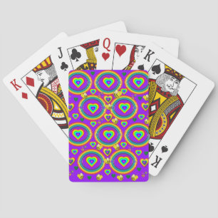 Spielkarten-Deck Regenbogen Lila Herzen Spielkarten