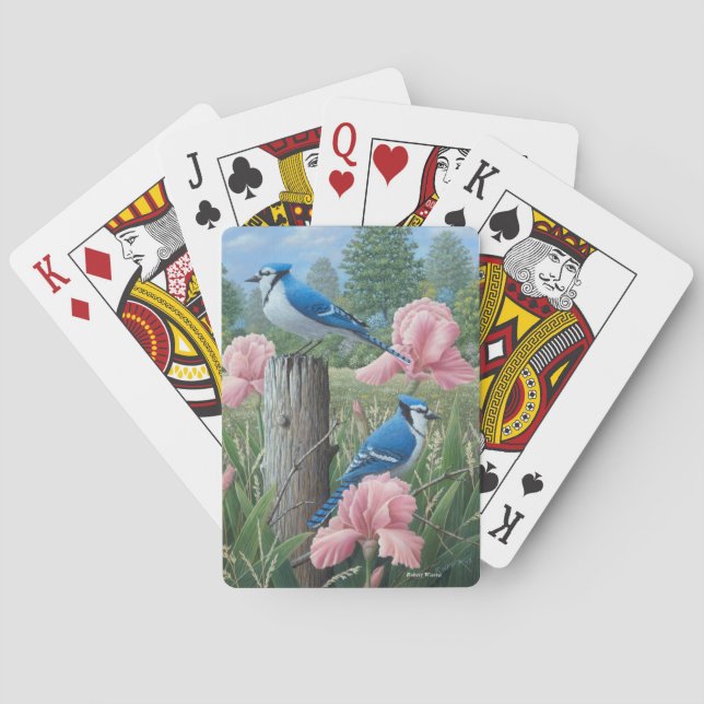 Spielkarten der Blauhäher (Rückseite)