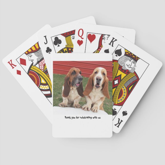 Spielkarten der Dachshundjagdhund-Gastgeschenk (Rückseite)