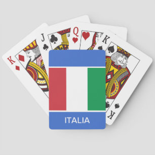 Spielkarten der italienischen Flagge
