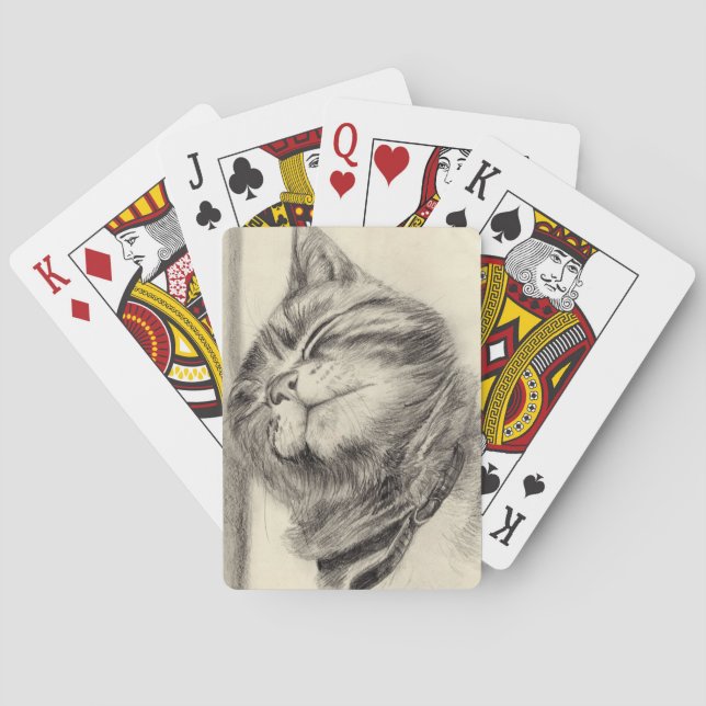Spielkarten der Katze (Rückseite)