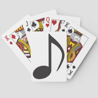 Spielkarten der Musiknote