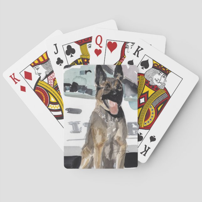 Spielkarten der Polizei K-9 (Rückseite)