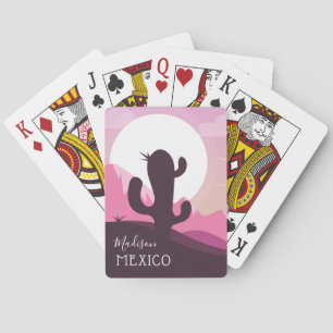 Spielkarten des Kaktus-Wüsten-individuellen Namens