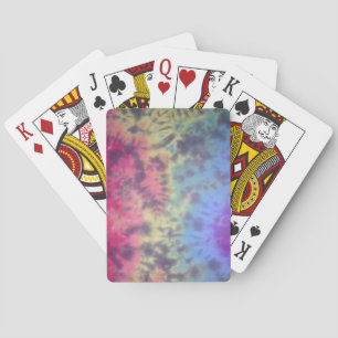 Spielkarten des Krawattenregenbogenknisterns