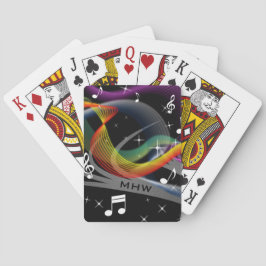 Spielkarten des kundenspezifischen Monogramms der