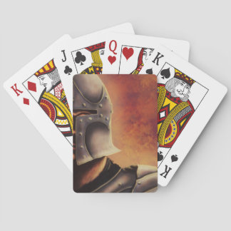 Spielkarten des mittelalterlichen Ritters