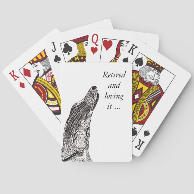 Spielkarten des Windhunds (a111) (Rückseite)