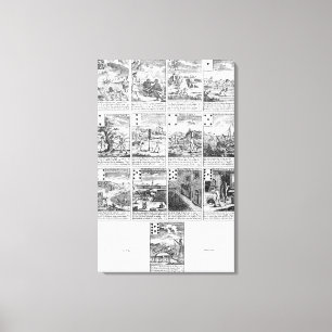 Spielkarten, die "Blasen" Risiken verspotten Leinwanddruck