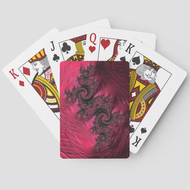 Spielkarten - F408 "Pink Dragon" (Rückseite)