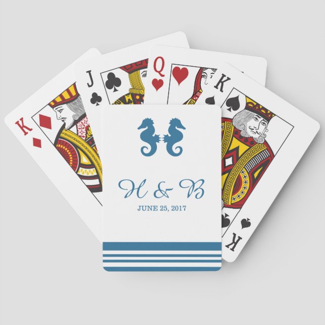 Spielkarten für das nautische Seepferd (Rückseite)