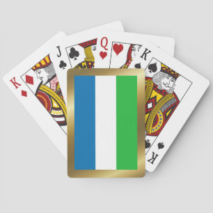Spielkarten für die Flagge Sierra Leones