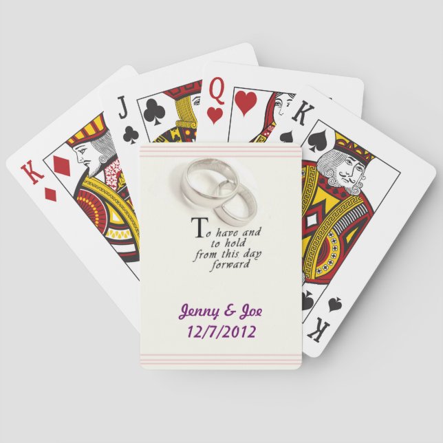 Spielkarten für Hochzeiten (Rückseite)