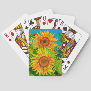 Spielkarten für Sonnenblumen