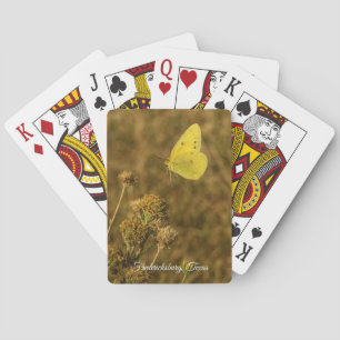 Spielkarten Gelber Schmetterling