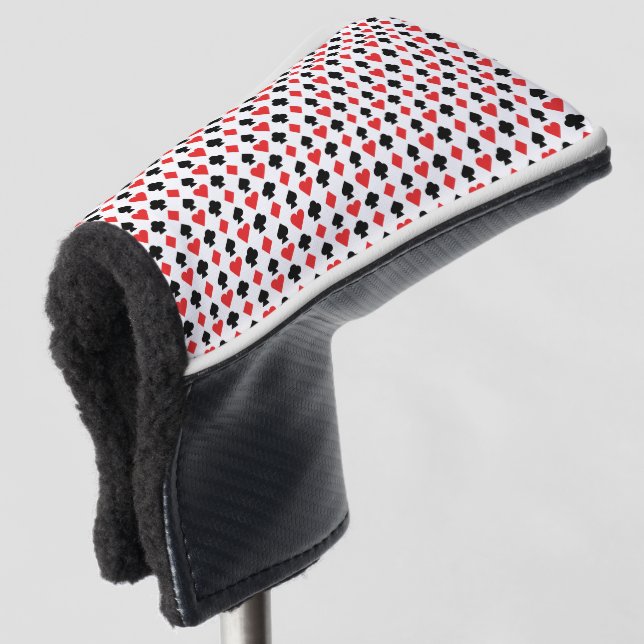 Spielkarten Golf Headcover (3/4 Vorderseite)