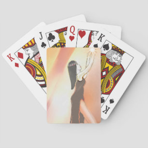 Spielkarten, Göttin, Stern, Tarot, Karotten, Kunst Spielkarten