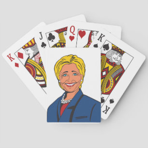 Spielkarten Hillary Clintons