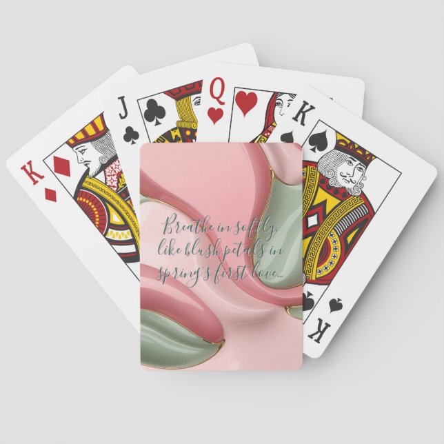 Spielkarten im stilvollen abstrakten Grafikdesign (Rückseite)