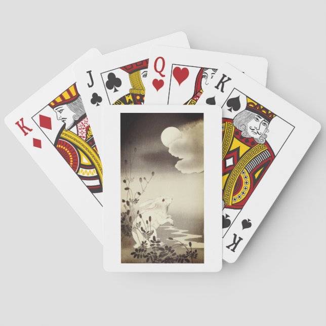SPIELKARTEN JAPANISCHER RABBIT UND Mond (Rückseite)