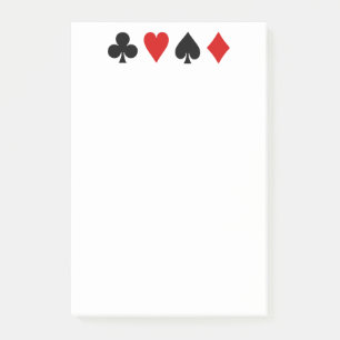 Spielkarten Karten Kartenspielen Diamant Club Hörs Post-it Klebezettel