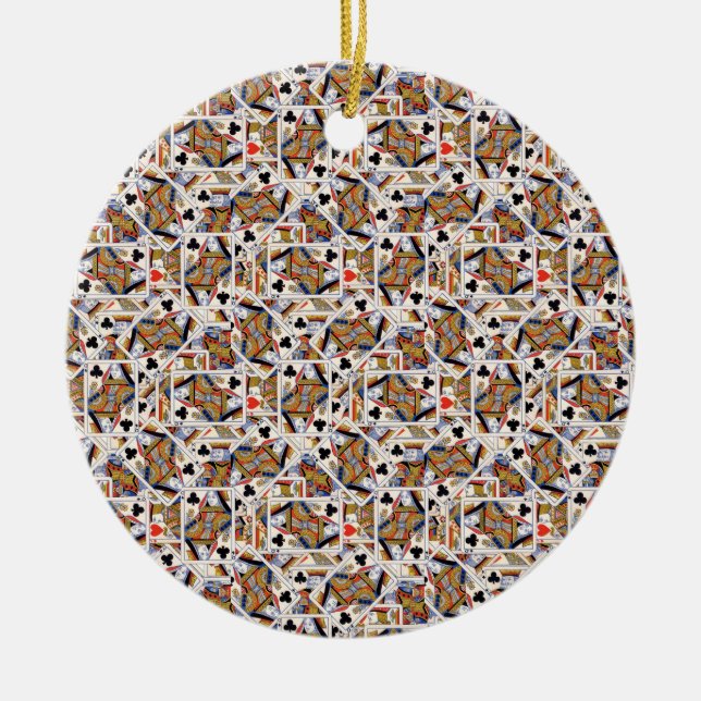 Spielkarten Keramik-Verzierung Keramik Ornament (Vorne)